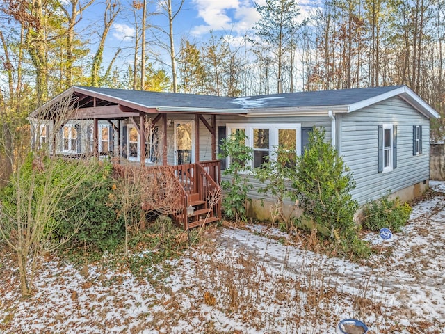 view of ranch-style home