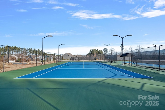 view of sport court