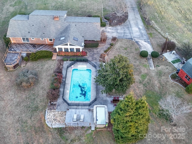 birds eye view of property