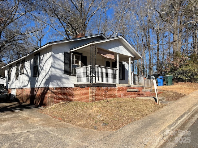 bungalow with a porch