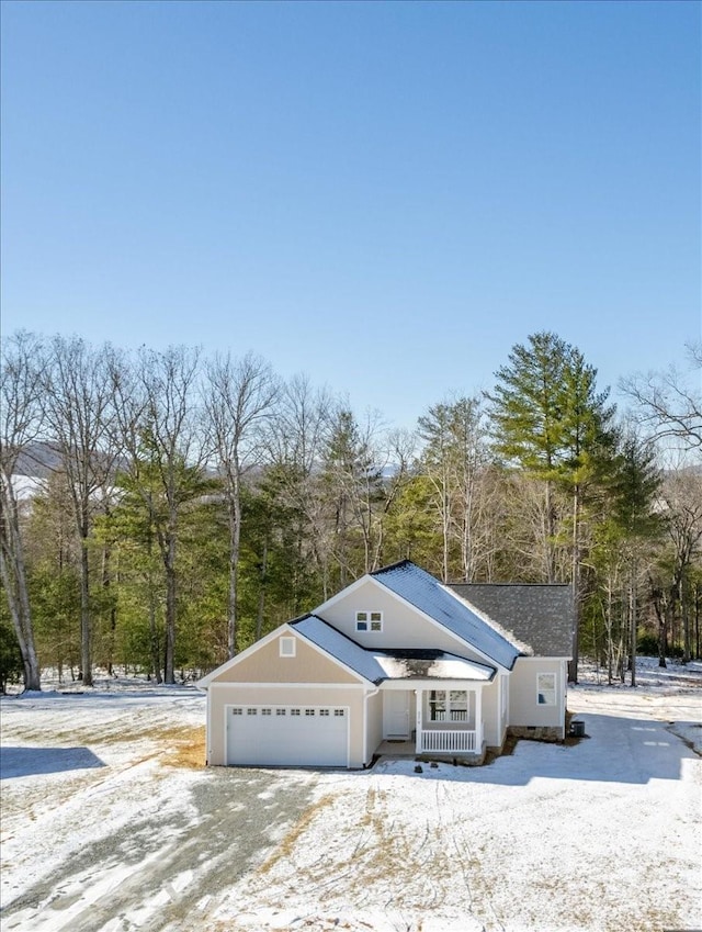 view of home's exterior featuring a garage