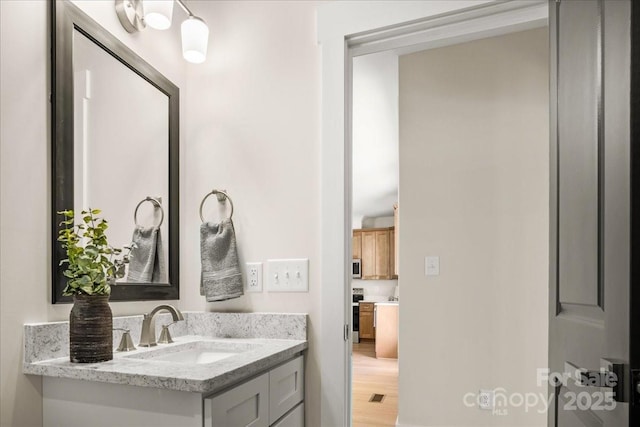 bathroom with vanity