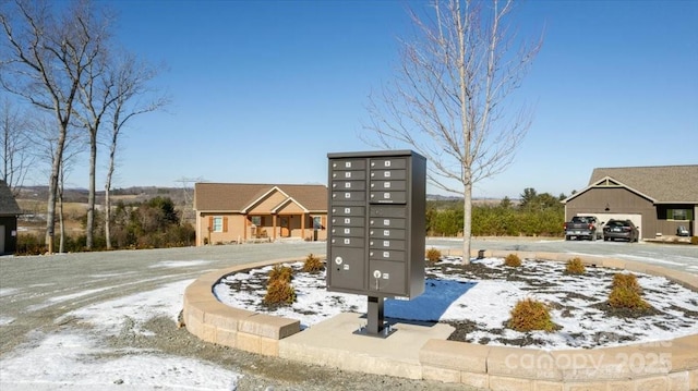 view of property's community featuring mail boxes