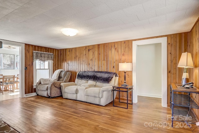 living room featuring hardwood / wood-style flooring