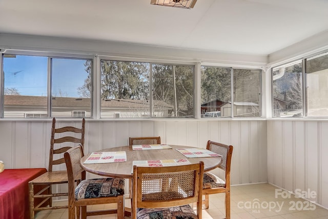 view of sunroom