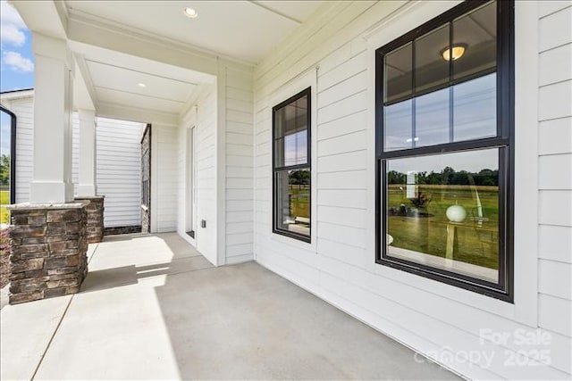 view of patio / terrace featuring a porch