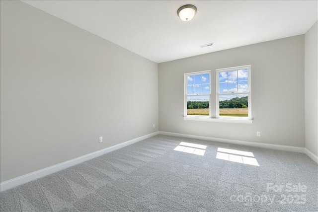 view of carpeted empty room