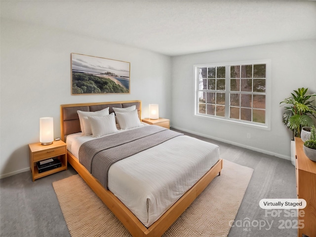 bedroom with carpet flooring