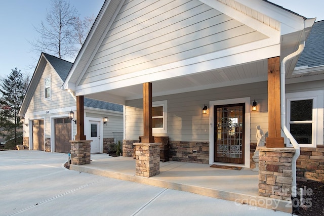 view of front of house with a porch