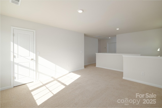 empty room with light carpet