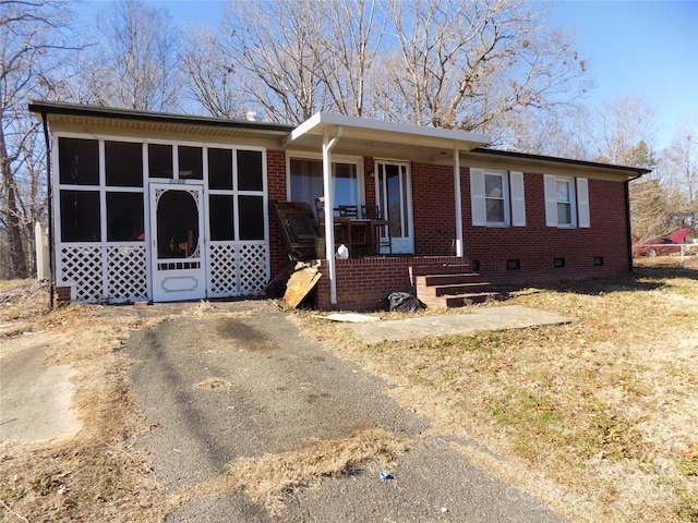 view of front of home featuring covered porch