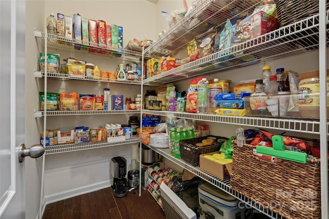 view of pantry