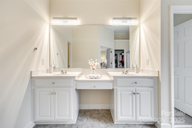 bathroom featuring vanity