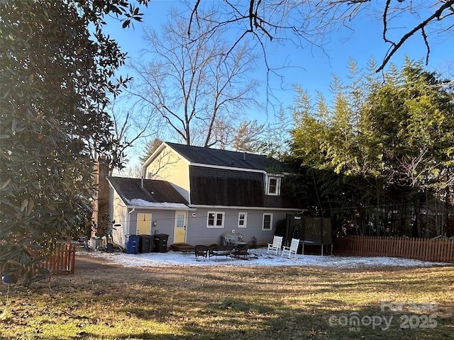 view of back of property