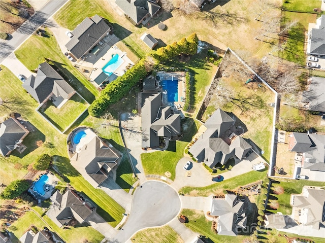 aerial view featuring a residential view