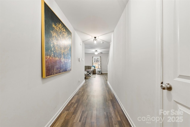 hall featuring hardwood / wood-style flooring