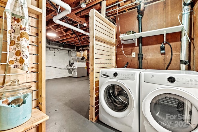 laundry area featuring separate washer and dryer