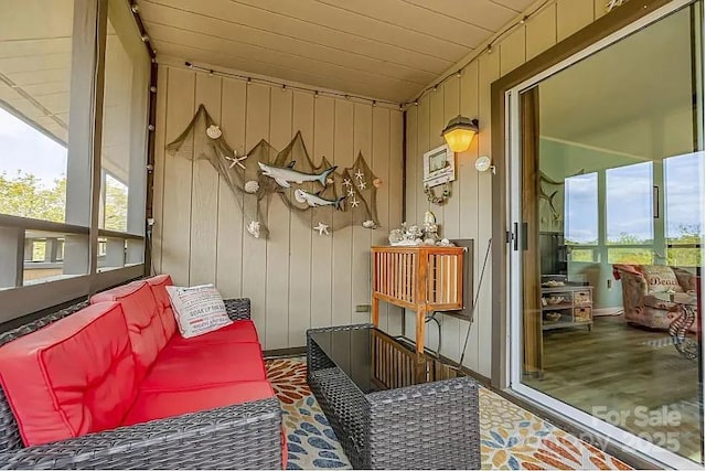 sunroom / solarium with plenty of natural light