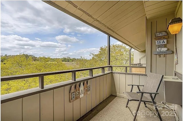 view of balcony