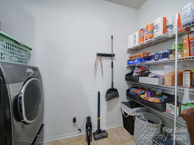 laundry area featuring washer / clothes dryer