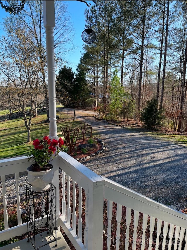 view of balcony