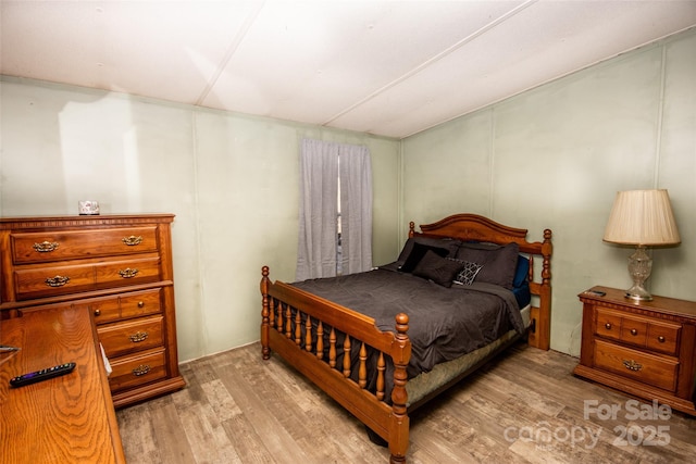 bedroom featuring light hardwood / wood-style floors