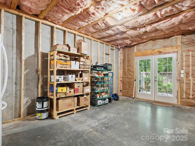 view of storage room