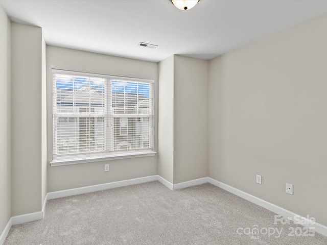 view of carpeted empty room