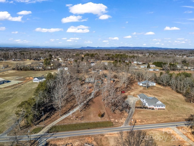 bird's eye view featuring a rural view