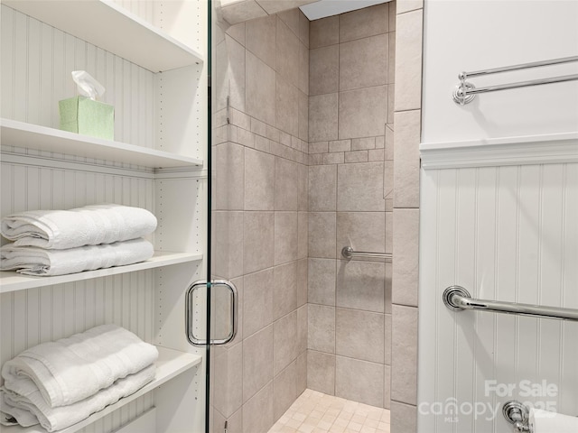 203 6th Ave W Unit 1B, Hendersonville, NC 28739 - full bathroom with a stall shower