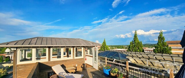 203 6th Ave W Unit 1B, Hendersonville, NC 28739 - view of wooden terrace