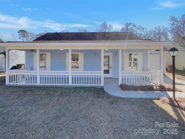 view of front of house with a porch