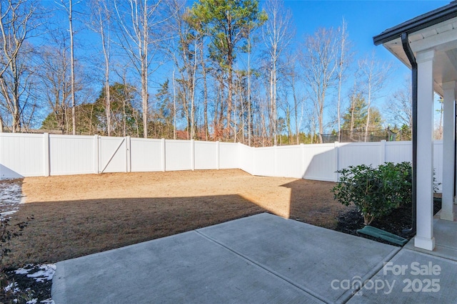 view of yard featuring a patio