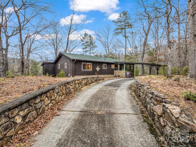 view of ranch-style home