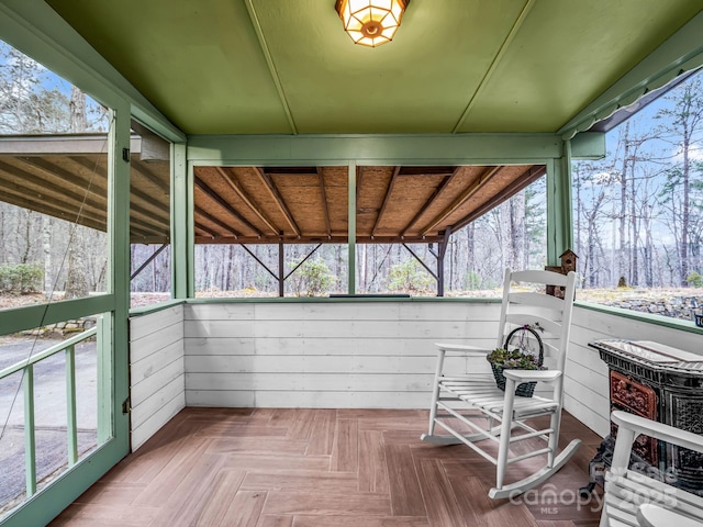 sunroom with a wealth of natural light