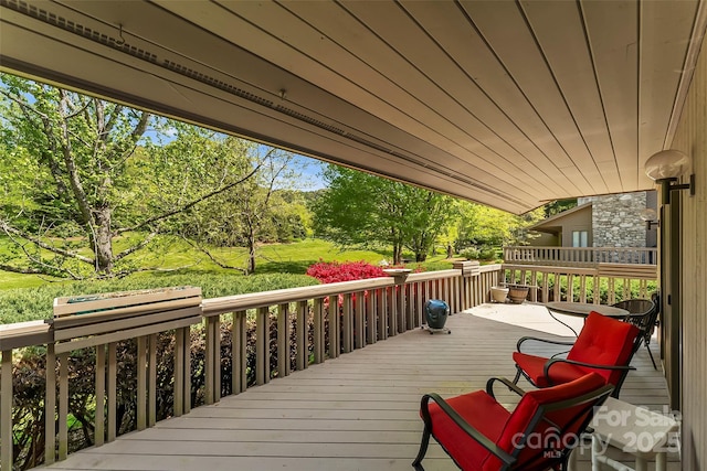 10 Clubside Dr, Asheville, NC 28804 - view of wooden deck