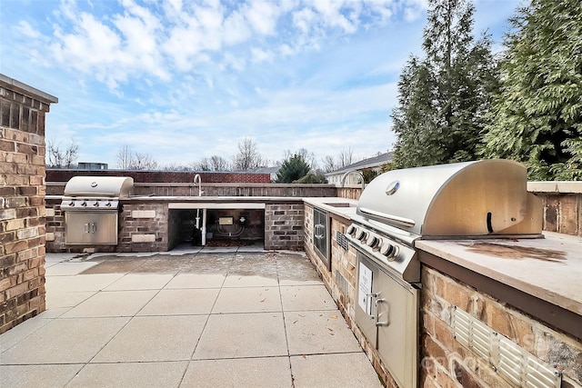 view of patio / terrace featuring area for grilling