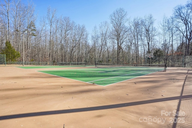 view of tennis court