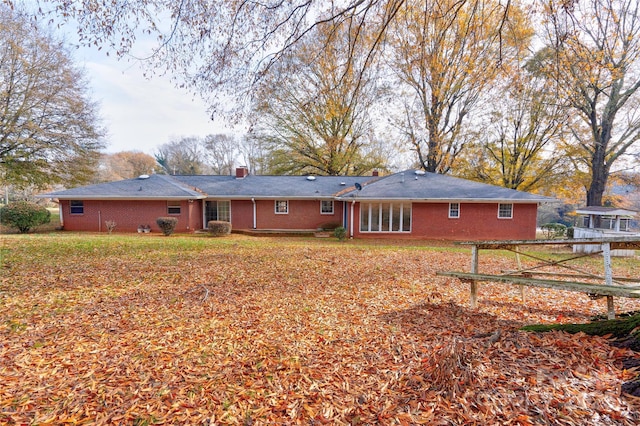 view of rear view of property