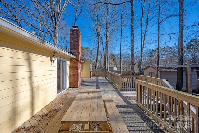 view of wooden terrace