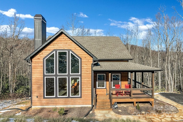 view of front of house featuring covered porch