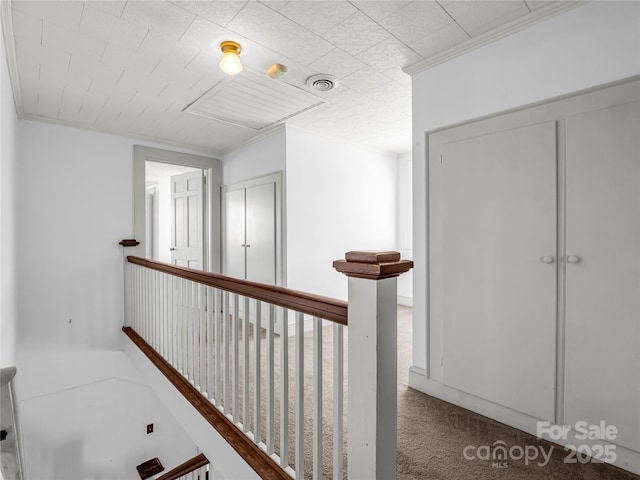 266 Hudlow Rd, Forest City, NC 28043 - corridor featuring crown molding and carpet