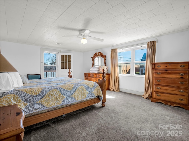 266 Hudlow Rd, Forest City, NC 28043 - carpeted bedroom featuring ceiling fan