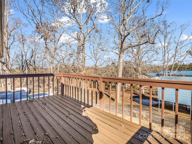 266 Hudlow Rd, Forest City, NC 28043 - view of wooden deck