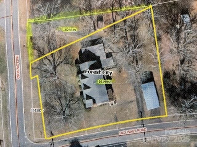 266 Hudlow Rd, Forest City, NC 28043 - map of property location featuring property parcel outlined