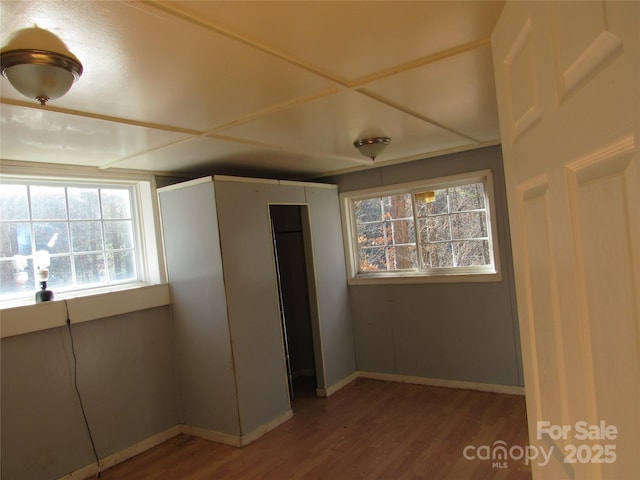 unfurnished bedroom featuring hardwood / wood-style floors