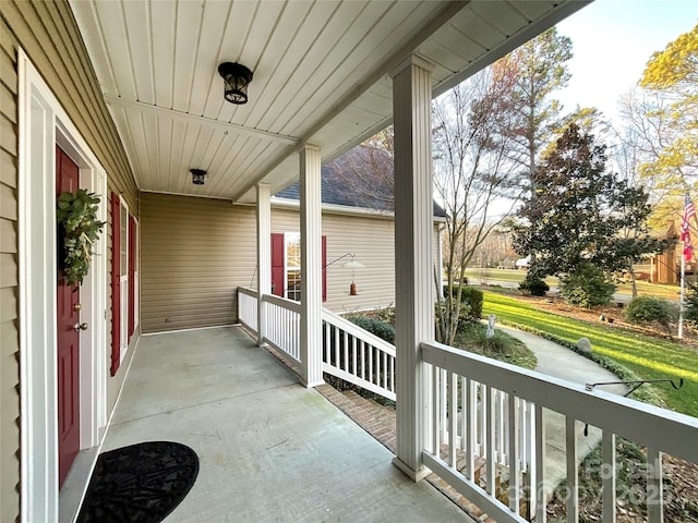 balcony with a porch