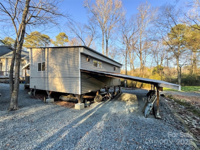 view of home's exterior