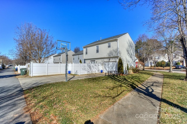 exterior space featuring a yard