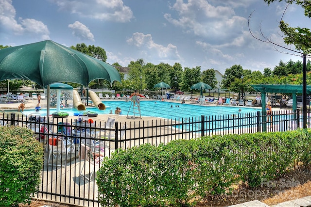 view of pool